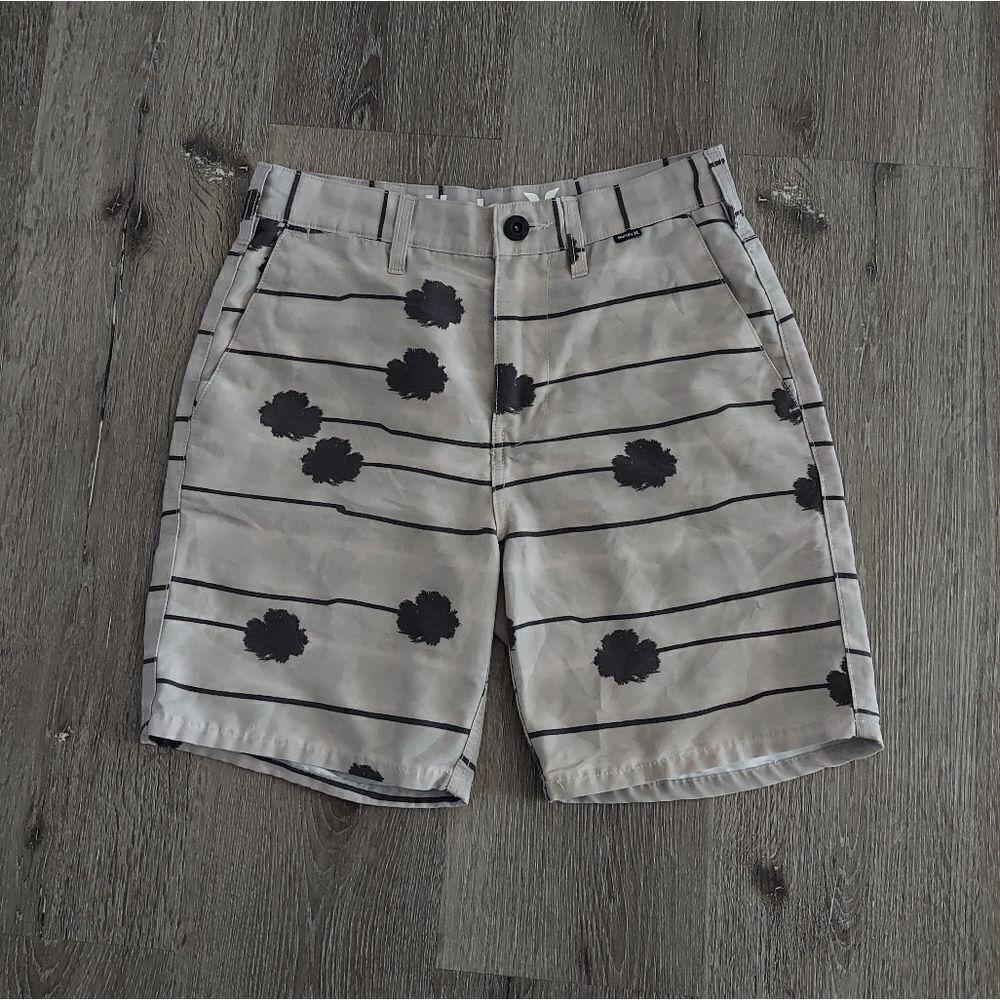 Hurley Gray Stripe Shorts 28